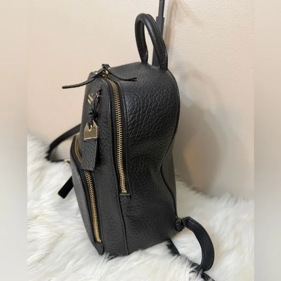 KATE SPADE ♠️ NEW YORK CARTER STREET CADEN BLACK LEATHER BACKPACK PURSE. NWOT - Picture 2 of 8